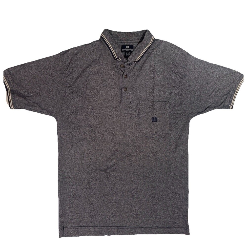 Vintage Givenchy Polo Shirt Mens Large Short Sleeve Activewear 90s 80s Quiet Lux